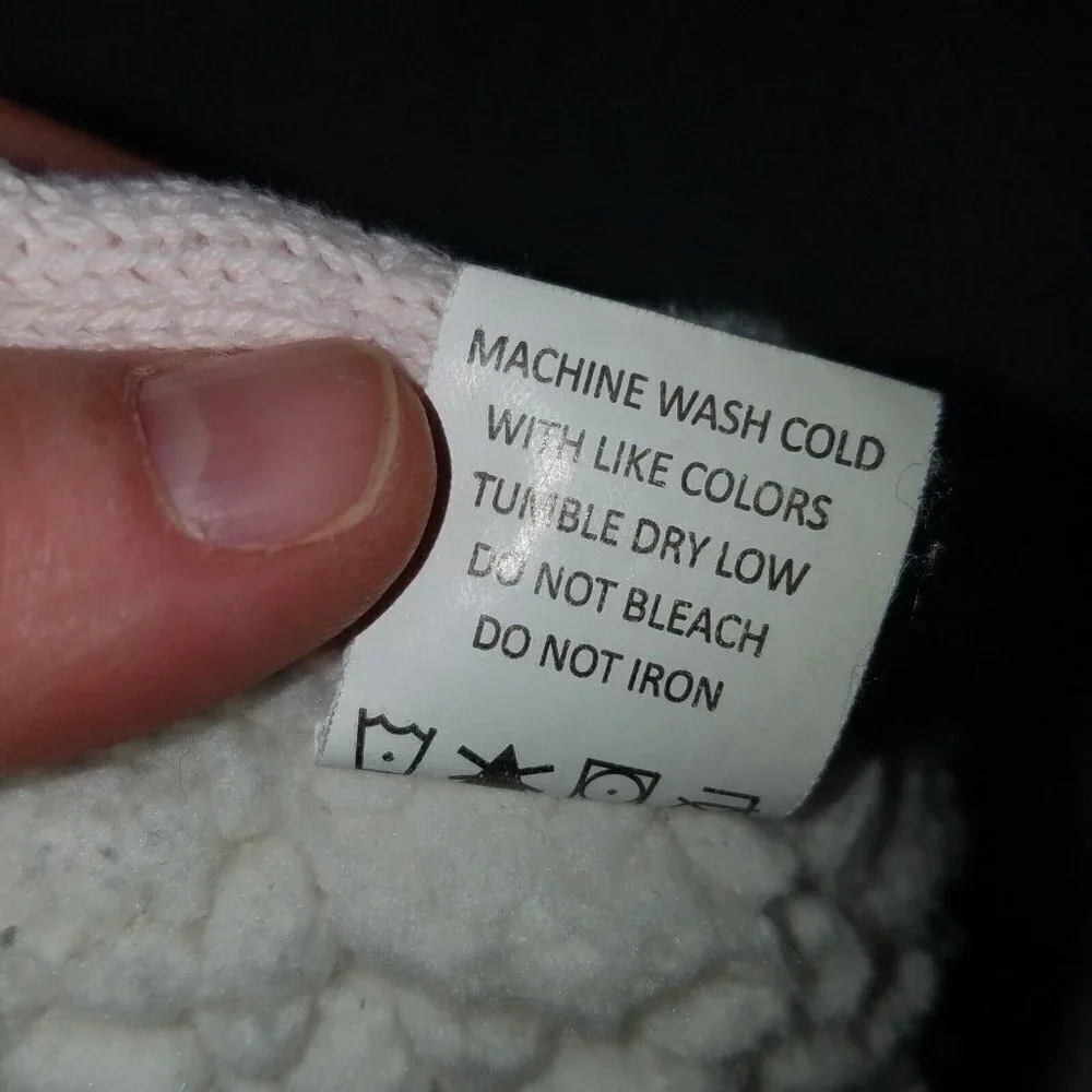 Mud Pie Pale Pink Knit Diamond Baby Blanket White Sherpa Lovey Girl